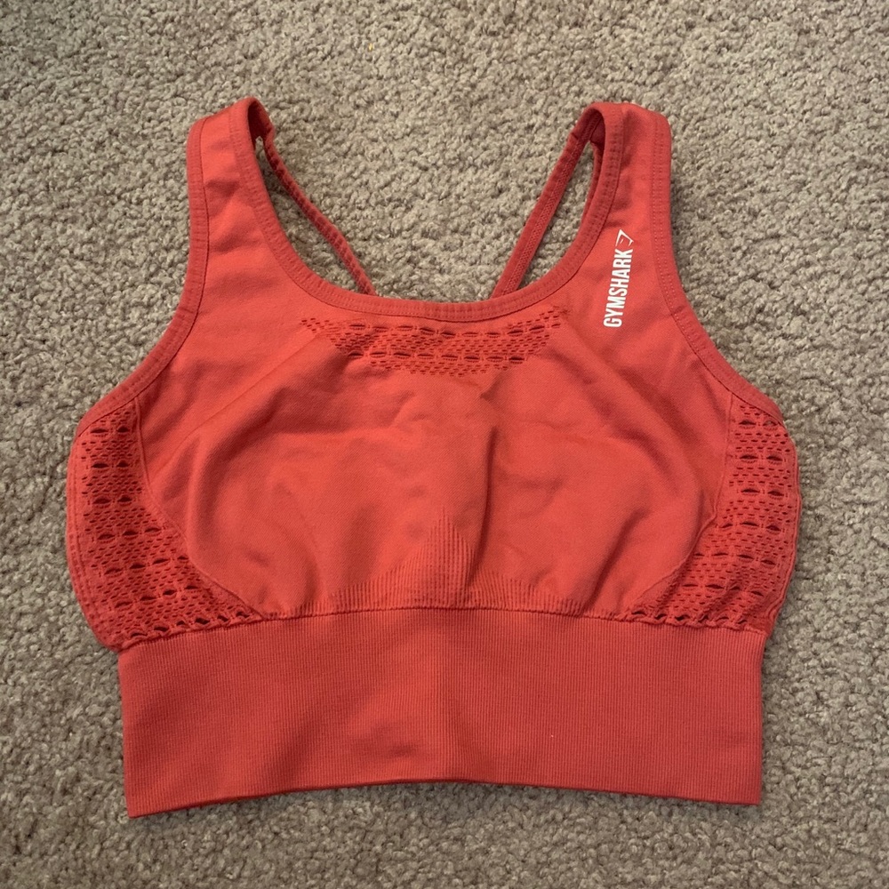 Gymshake Energy+ Seamless Crop Top Red